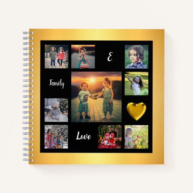 Erstellen Sie Ihre eigene Foto-Collage einzigartig Notizbuch (Vorderseite)