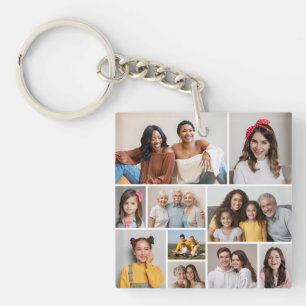 Erstellen Sie Ihre eigene Foto-Collage mit 10 Foto Schlüsselanhänger