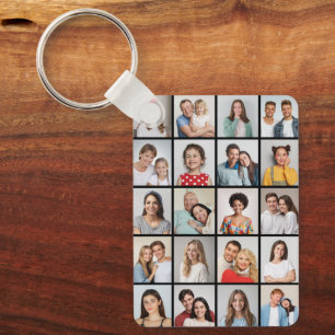 Erstellen Sie Ihre eigene Foto-Collage mit 20 Foto Schlüsselanhänger