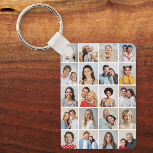 Erstellen Sie Ihre eigene Foto-Collage mit 20 Foto Schlüsselanhänger