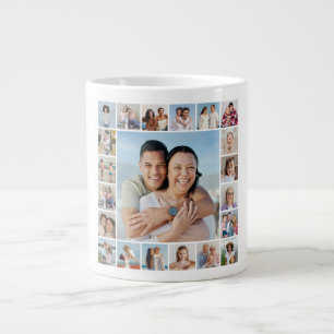 Erstellen Sie Ihre eigene Foto-Collage mit 21 Foto Jumbo-Tasse