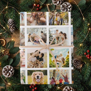 Erstellen Sie Ihre eigene Foto-Collage mit 24 Bild Geschenkpapier Set