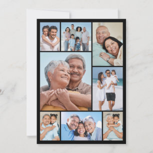 Erstellen Sie Ihre eigene Foto-Collage mit 8 Fotos Karte