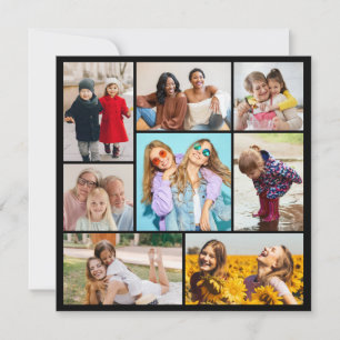 Erstellen Sie Ihre eigene Foto-Collage mit 8 Fotos Mitteilungskarte