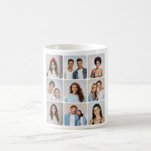 Erstellen Sie Ihre eigene Foto-Collage mit 9 abger Kaffeetasse
