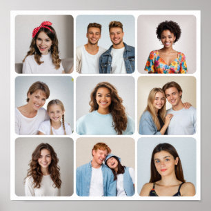 Erstellen Sie Ihre eigene Foto-Collage mit 9 abger Poster