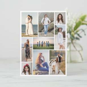Erstellen Sie Ihre eigene Foto-Collage mit 9 Fotos Karte