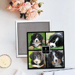 Erstellen Sie Ihre eigene Foto-Collage mit Monogra Magnet<br><div class="desc">Lieblicher Keepake-Magnet. Erstellen Sie Ihren eigenen Collage Magneten für das Foto Ihrer Familie. Sie können Ihre eigenen 4 Fotos hinzufügen und Ihre Monografie,  Ihren Namen und Ihr Jahr hinzufügen.</div>