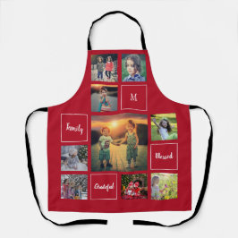 Erstellen Sie Ihre eigene Foto-Collage-Monogramm-A Schürze