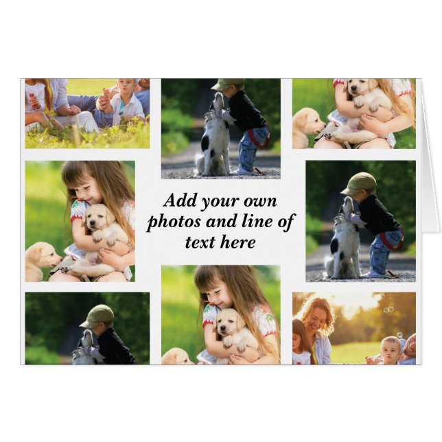 Erstellen Sie Ihre eigene Foto-Collage und -Text (Vorderseite (Horizontal))