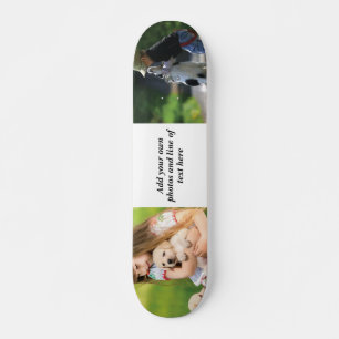 Erstellen Sie Ihre eigene Foto-Collage und -Text Skateboard