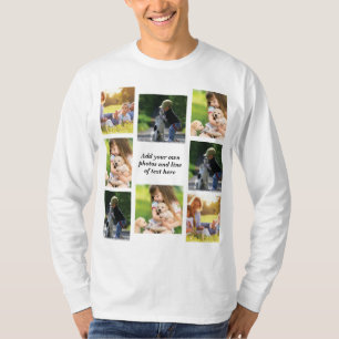 Erstellen Sie Ihre eigene Foto-Collage und -Text T-Shirt