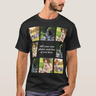 Erstellen Sie Ihre eigene Foto-Collage und -Text T-Shirt