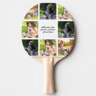 Erstellen Sie Ihre eigene Foto-Collage und -Text Tischtennis Schläger
