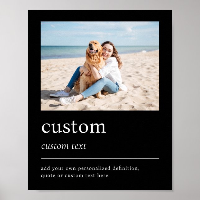 Erstellen Sie Ihre eigene Foto-Definition Poster (Vorne)
