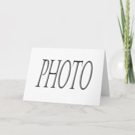 Erstellen Sie Ihre eigene Foto-Grußkarte Karte
