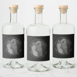 Erstellen Sie Ihre eigene Foto Liquor Flasche Hoch Alkoholflaschenetikett