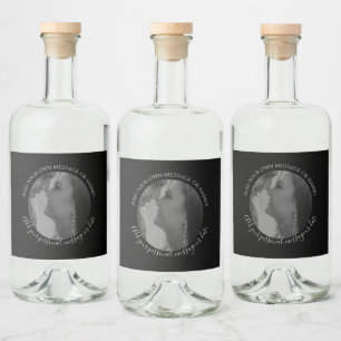 Erstellen Sie Ihre eigene Foto Liquor Flasche Hoch Alkoholflaschenetikett