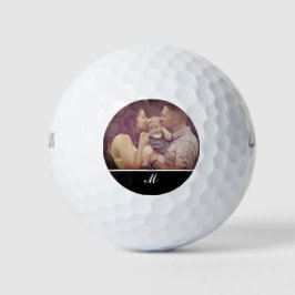 Erstellen Sie Ihre eigene Foto-Monogram-Initiale Golfball