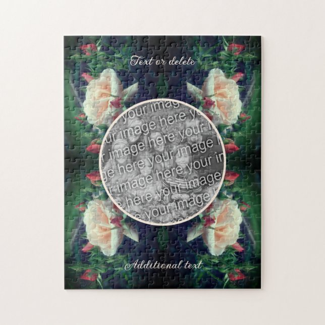 Erstellen Sie Ihre eigene Foto Peach Rose und Bug  (Vertikal)