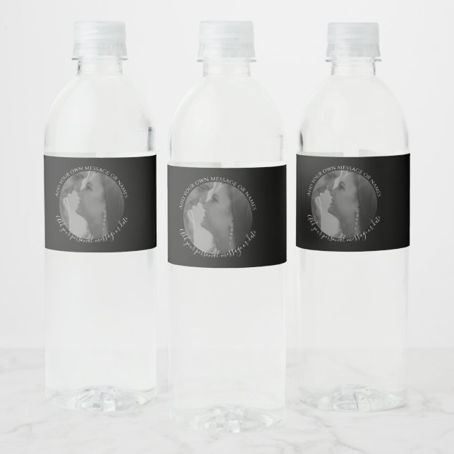 Erstellen Sie Ihre eigene Foto Wasserflasche Hochz (Flaschen)