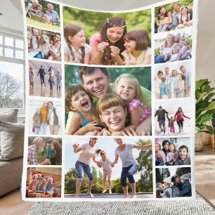 Erstellen Sie Ihre eigene Fotocollage 15 Bilder We Fleecedecke