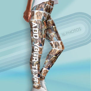 Erstellen Sie Ihre eigene FotoCollage - 16 Fotos Leggings