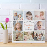 Erstellen Sie Ihre eigene FotoCollage für Oma Mode Künstlicher Leinwanddruck<br><div class="desc">Erstellen Sie Ihre eigene 8-Foto-Collage für Ihre wunderbare Großmutter mit diesem modernen Schwarz-Weiß-Imitat Canva-Druck. Es enthält die herzliche Botschaft "Das größte Oma der Welt" und ein einfaches rosa Herz. Ideal für einen Geburtstag oder ein Weihnachtsgeschenk für Ihre Nana, kann diese Plakette mit Bildern von Lieblingskindern personalisiert werden, die sie in...</div>
