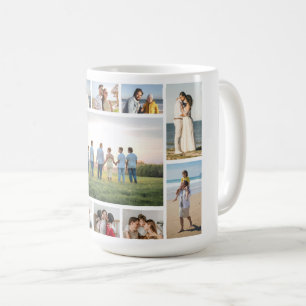 Erstellen Sie Ihre eigene Fotocollage mit 11 Fotos Kaffeetasse