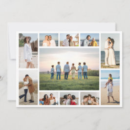 Erstellen Sie Ihre eigene Fotocollage mit 11 Fotos Mitteilungskarte