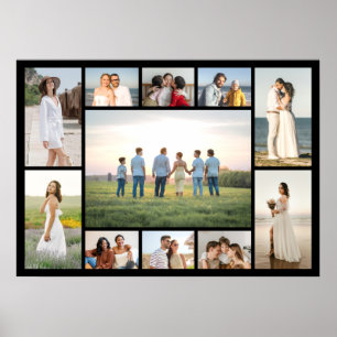 Erstellen Sie Ihre eigene Fotocollage mit 11 Fotos Poster
