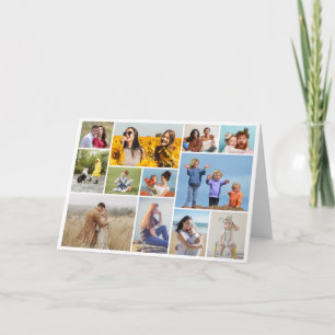 Erstellen Sie Ihre eigene Fotocollage mit 12 Fotos Einladung