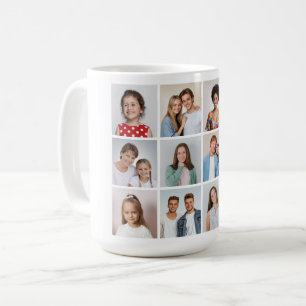Erstellen Sie Ihre eigene Fotocollage mit 12 Fotos Kaffeetasse