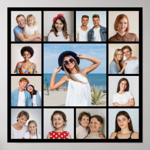 Erstellen Sie Ihre eigene Fotocollage mit 13 Fotos Poster