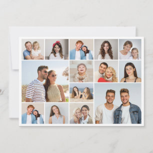 Erstellen Sie Ihre eigene Fotocollage mit 14 Fotos Karte