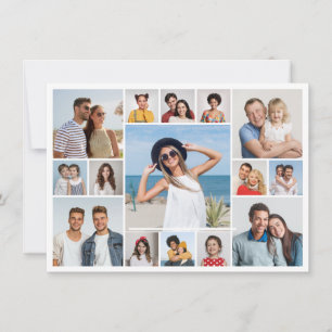 Erstellen Sie Ihre eigene Fotocollage mit 15 Fotos Karte