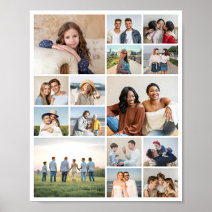 Erstellen Sie Ihre eigene Fotocollage mit 15 Fotos Poster