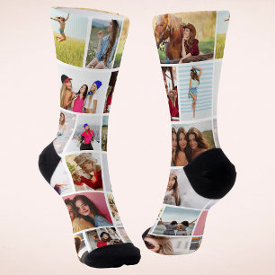 Erstellen Sie Ihre eigene Fotocollage mit 18 Fotos Socken