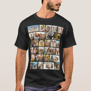 Erstellen Sie Ihre eigene Fotocollage mit 28 Fotos T-Shirt