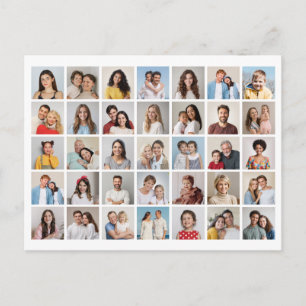 Erstellen Sie Ihre eigene Fotocollage mit 35 Fotos Postkarte