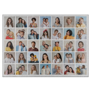 Erstellen Sie Ihre eigene Fotocollage mit 35 Fotos Schneidebrett