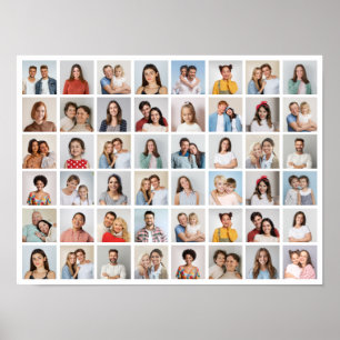 Erstellen Sie Ihre eigene Fotocollage mit 48 Fotos Poster