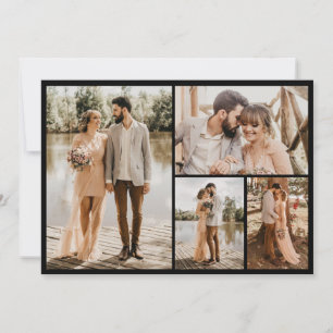 Erstellen Sie Ihre eigene Fotocollage mit 4 Fotos Karte