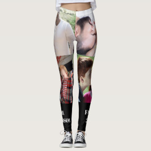 Erstellen Sie Ihre eigene Fotocollage mit 4 Fotos Leggings