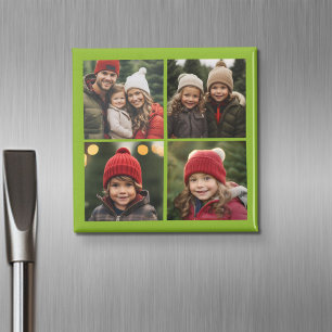 Erstellen Sie Ihre eigene Fotocollage mit 4 Fotos Magnet