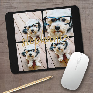 Erstellen Sie Ihre eigene Fotocollage mit 4 Fotos Mousepad