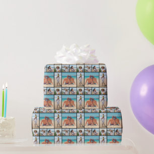 Erstellen Sie Ihre eigene Fotocollage mit 5 Fotos Geschenkpapier