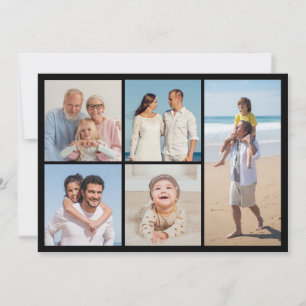 Erstellen Sie Ihre eigene Fotocollage mit 5 Fotos  Mitteilungskarte