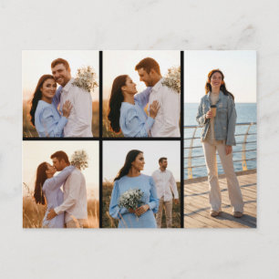 Erstellen Sie Ihre eigene Fotocollage mit 5 Fotos Postkarte