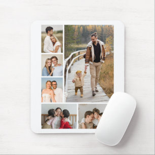 Erstellen Sie Ihre eigene Fotocollage mit 6 Fotos Mousepad